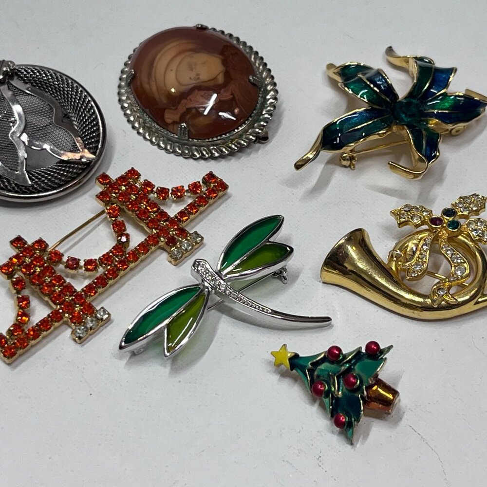 Lot of Random Brooches